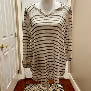 Blu Pepper Boho Blouse Size XL